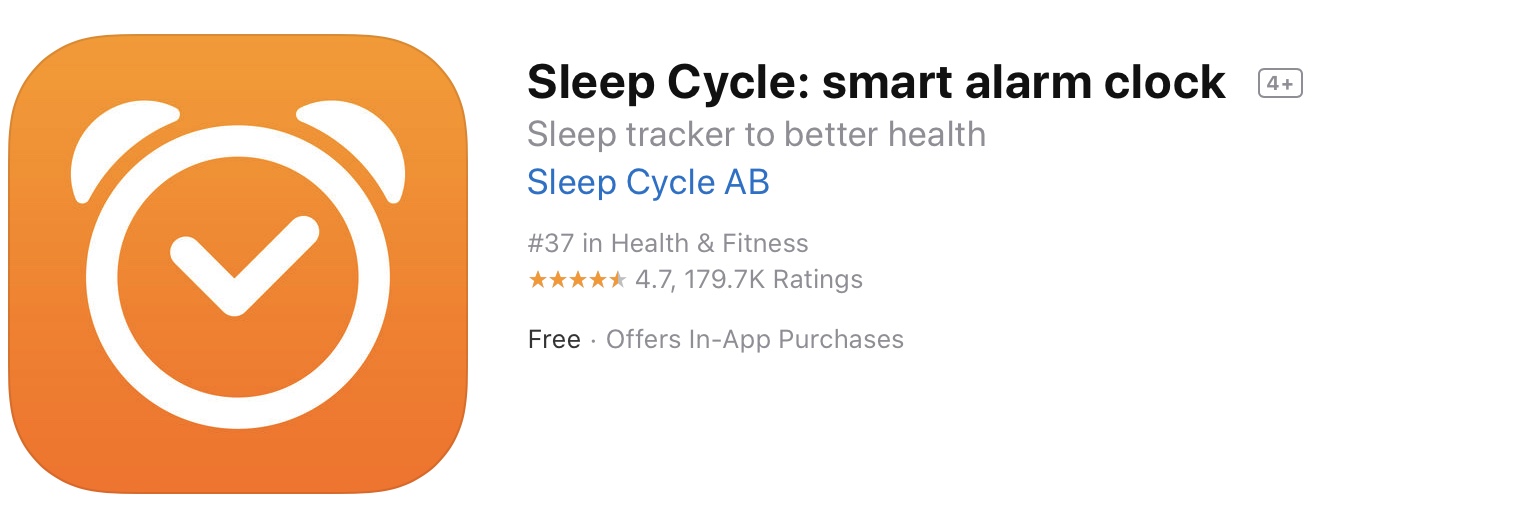 sleep cycle app