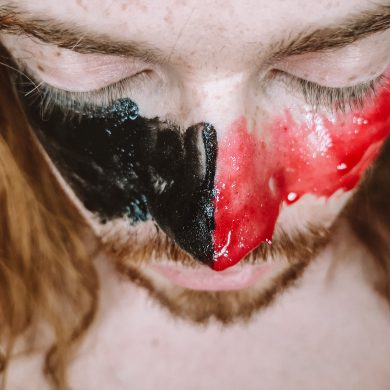 DIY homemade black mask